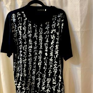 Vintage Chinese Art Museum black short sleeves XL